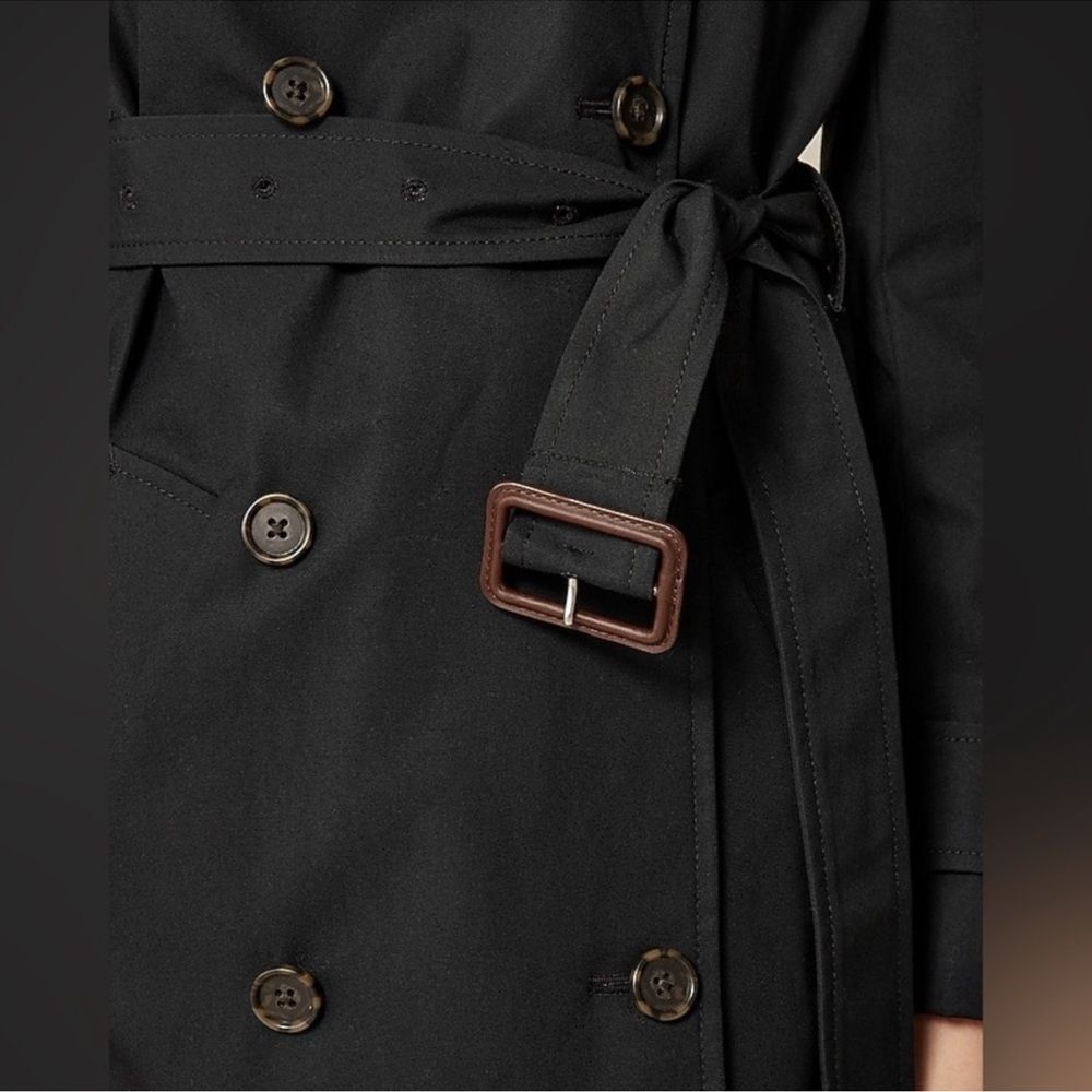 J. Crew Women’s Icon Trench Coat in Black Size 2 Classic Preppy Spring NWT - Picture 12 of 14